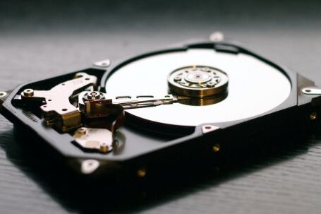 Data Storage - Black Internal Hdd on Black Surface