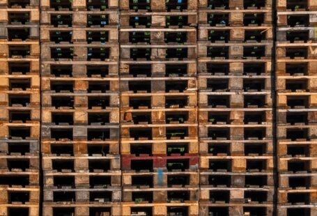 a-large-stack-of-wooden-pallets